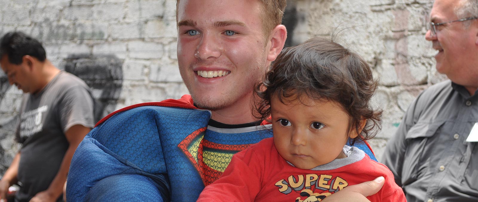 Young man on a mission trip to Mexico