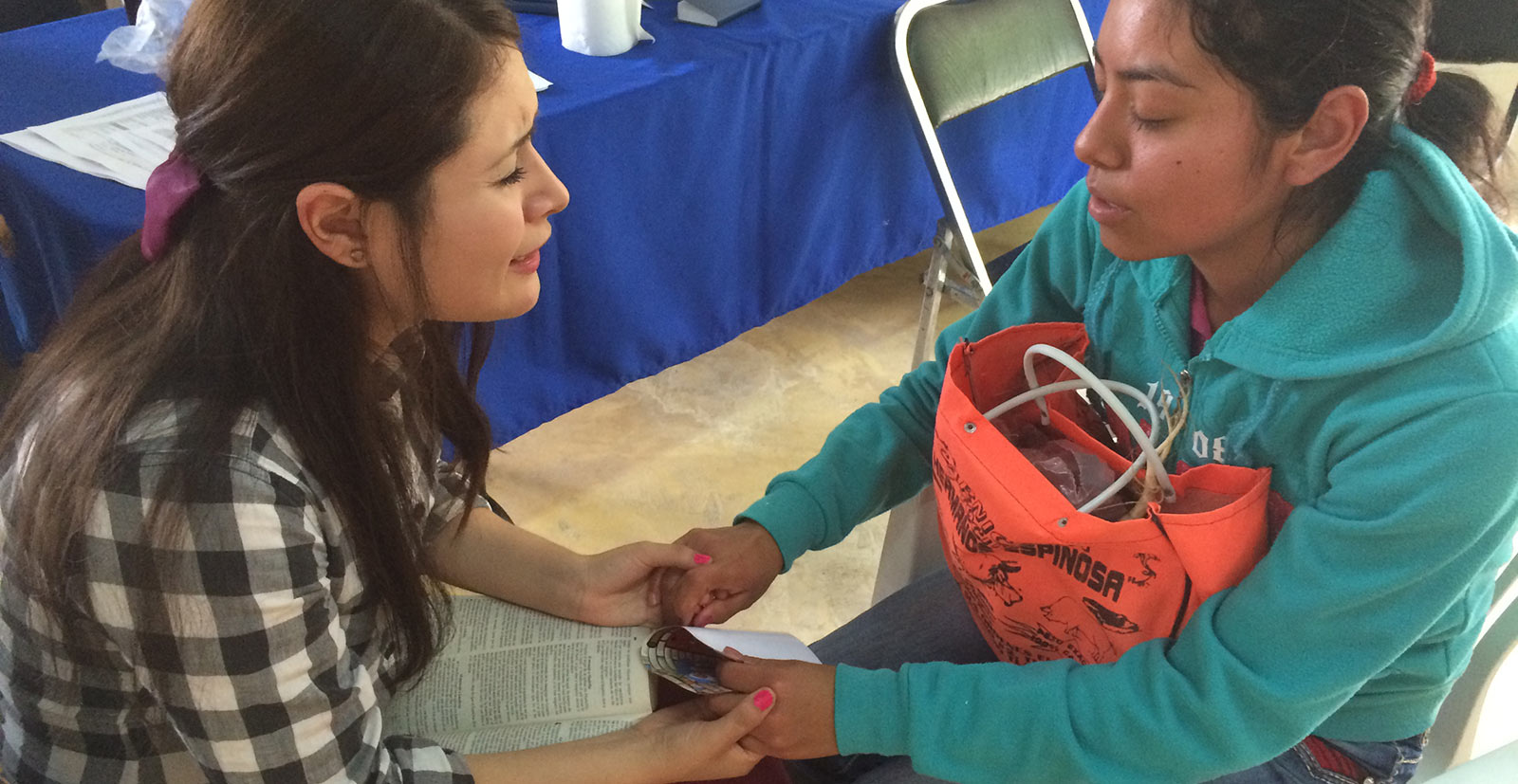 Praying during a Mercy Mission